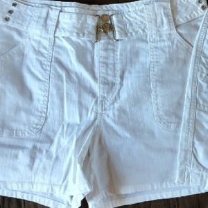 Women's White Shorts - Size 14